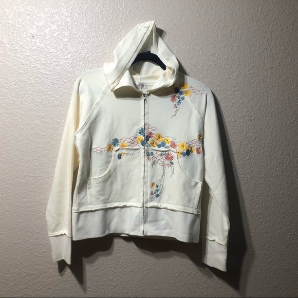 Monroe&Main embroidered light weight hoodie jacket - Picture 8 of 13